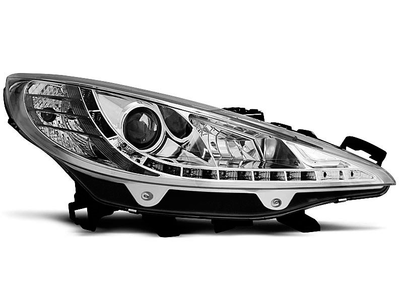 Predné svetlá Peugeot 207 06-12 Chrome