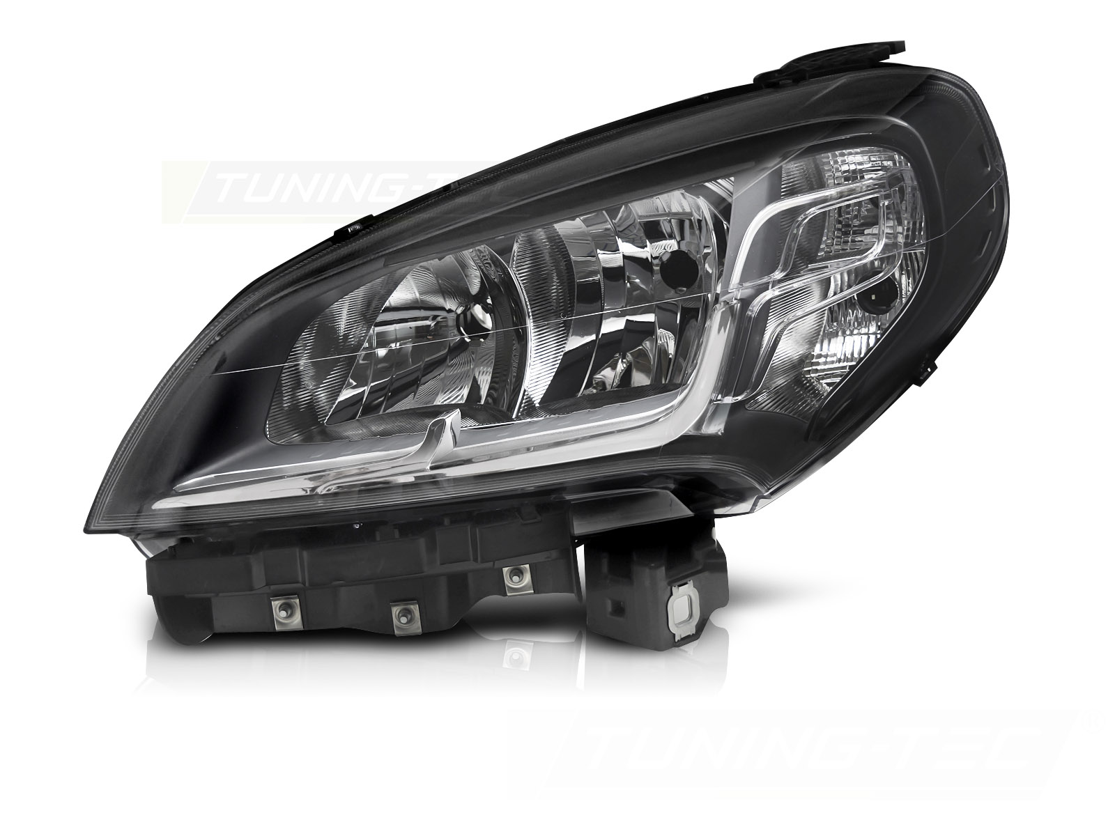Predné svetlo ľavé Fiat Doblo 14-22 Black TYC