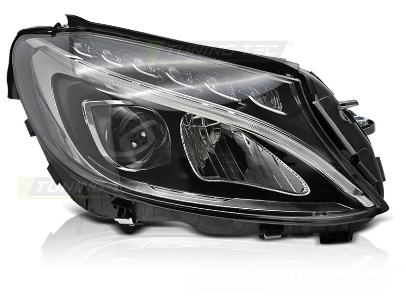 Predné LED svetlo Mercedes C-Class W205 16-18 Black pravá strana