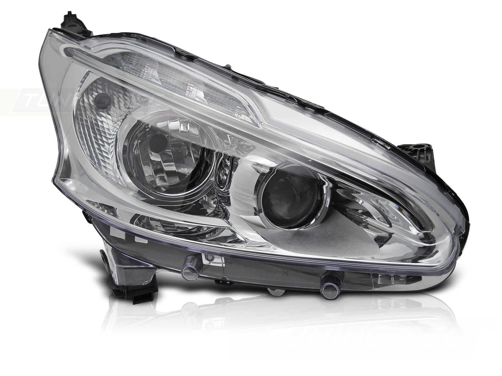 Predné svetlo Peugeot 208 12-15 Chrome LED pravé