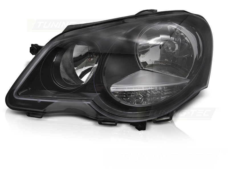 Predné svetlo VW Polo 9N3 05-09 Black ľavé