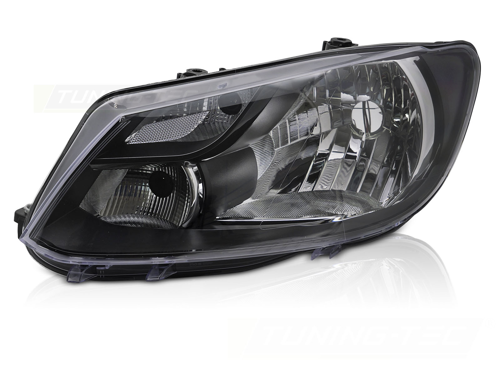 Predné svetlo VW Caddy 11-14 Black ľavé H4 TYC