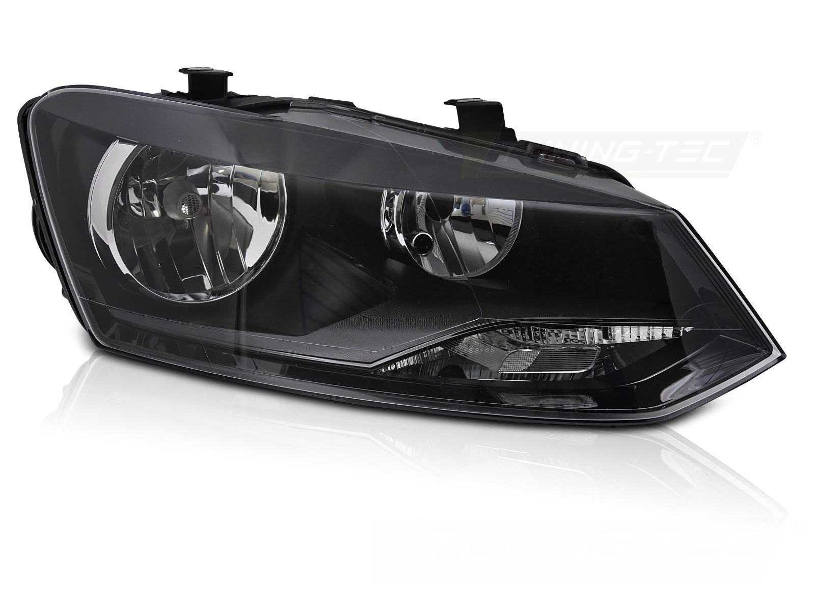 Predné svetlo VW Polo 6R 09-14 pravé Black H7 TYC
