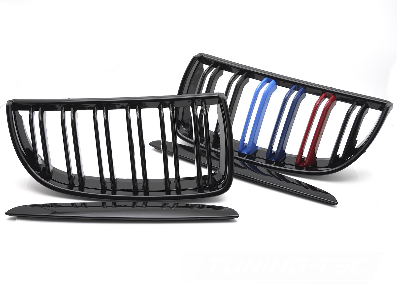Predná maska BMW E90 / E91 05-08 Sport Glossy Black Tri-Colour Double Black