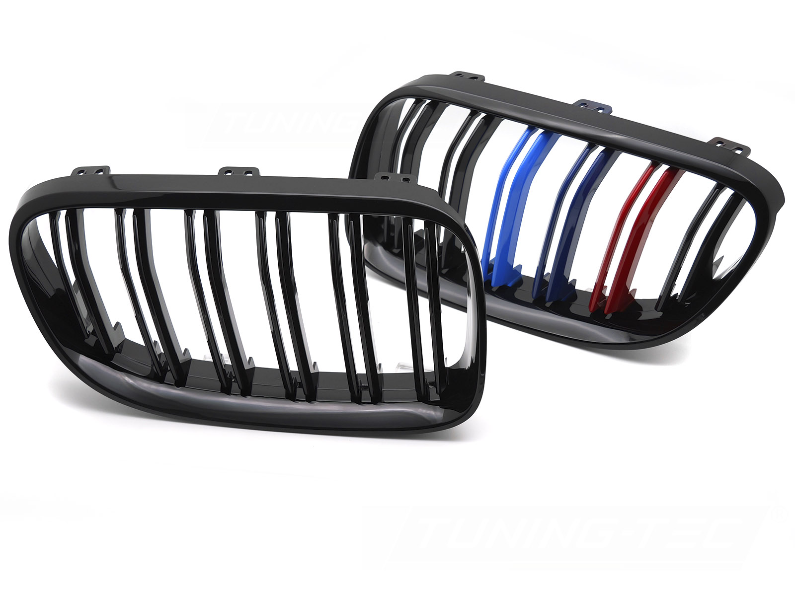 Predná maska BMW E92 / E93 LCI 10-13 Sport Glossy Black Tri-Colour Double Bar