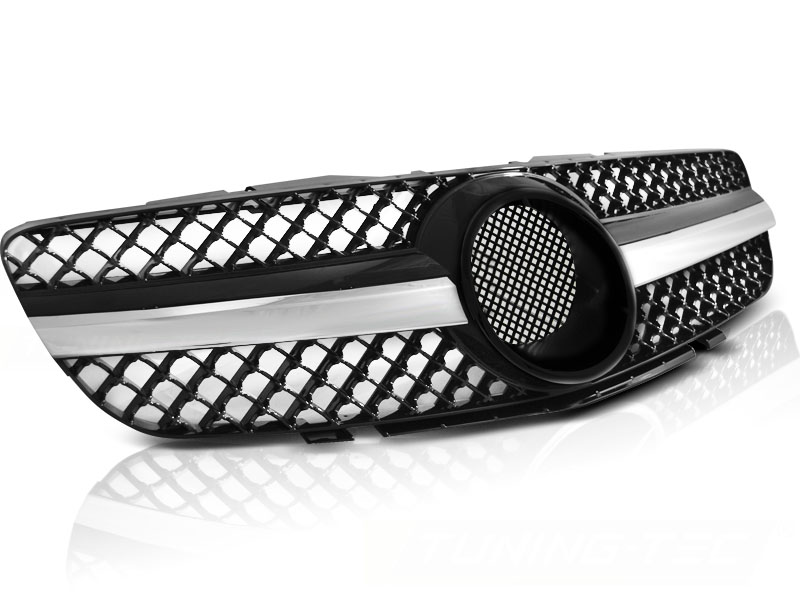 Predná maska Mercedes SL R230 01-06 CL Style Black-Chrome