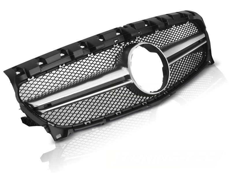 Predná maska Mercedes CLA W117 13-19 Black-Silver Sport Look