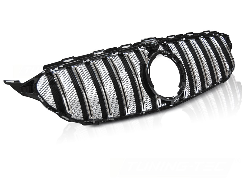 Predná maska Mercedes W205 18- GT-R Look Black Chrome