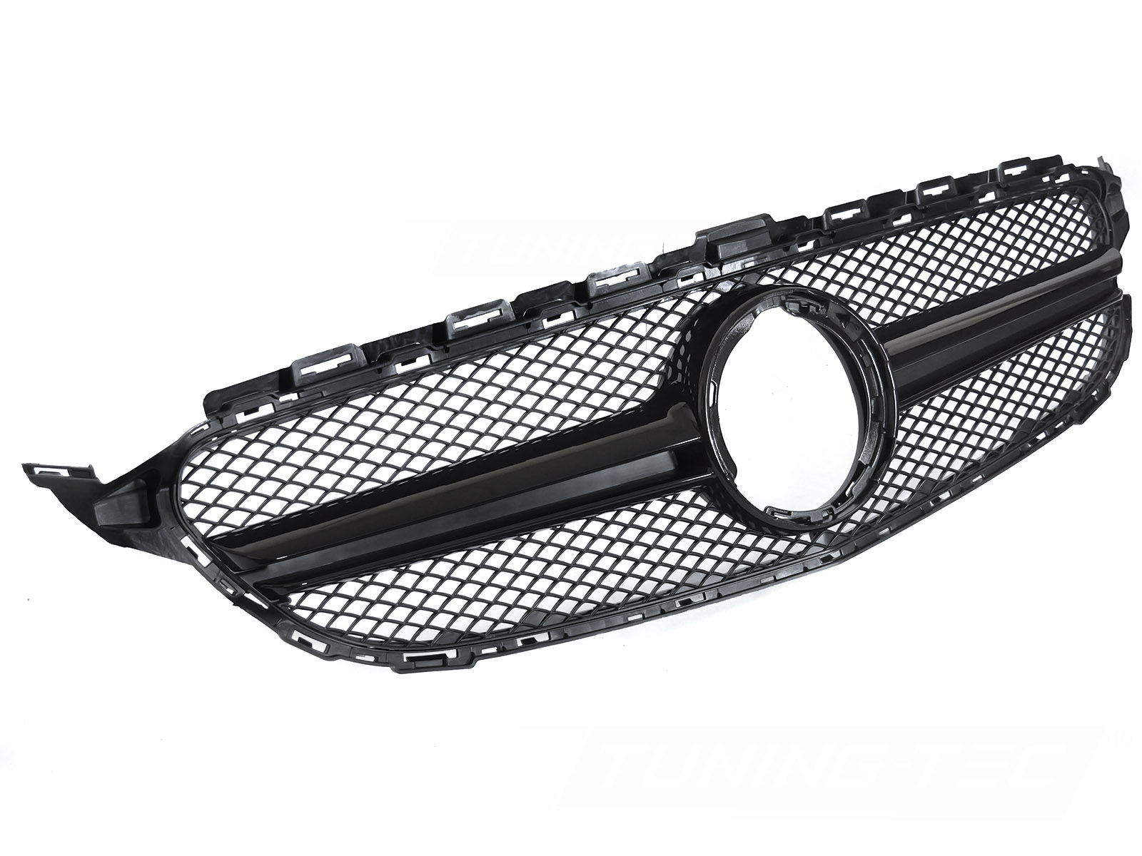 Predná maska Mercedes C-Trieda W205 / S205 / C205 / A205 18-23 Glossy Black