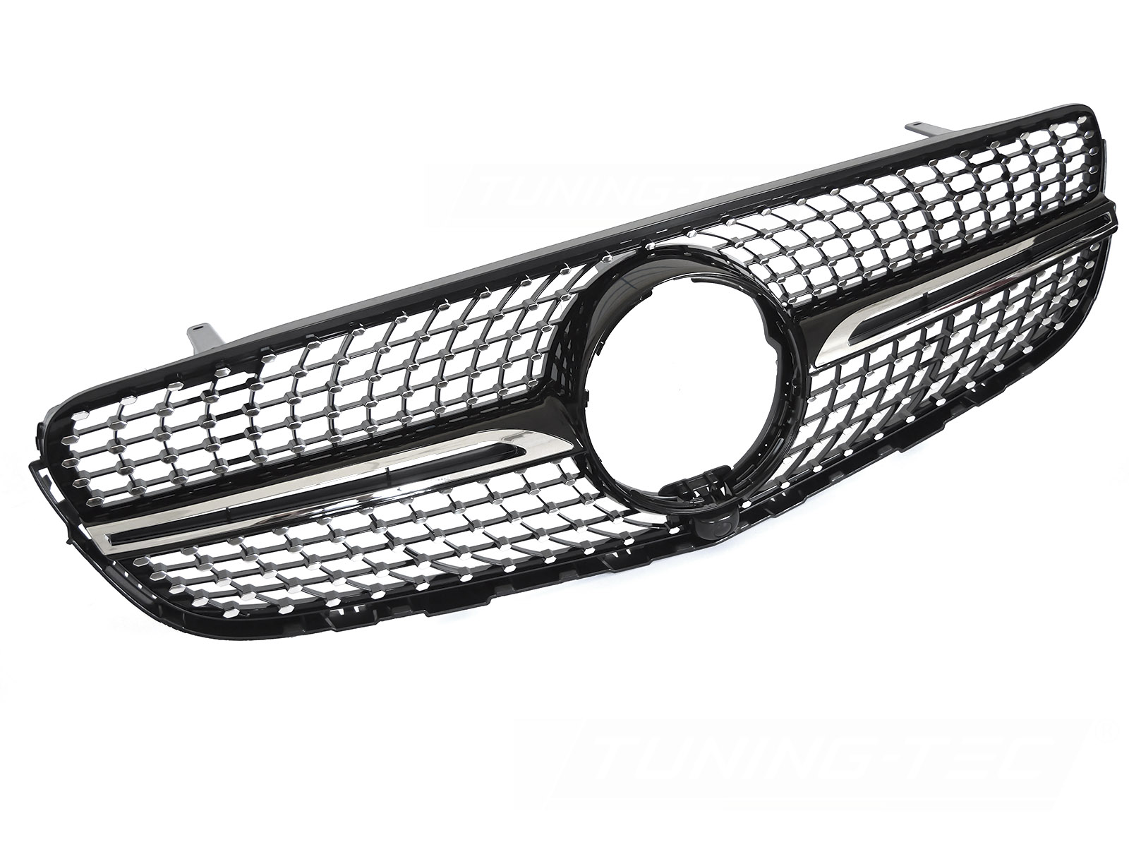 Predná maska Mercedes GLC W253 15-18 Diamond Black Chrome with Camera Hole