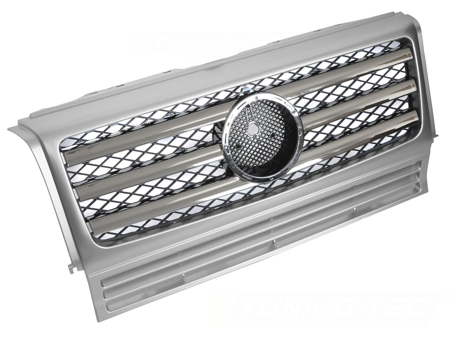 Predná maska Mercedes G-Class W463 90-12 CL Style Silver-Chrome