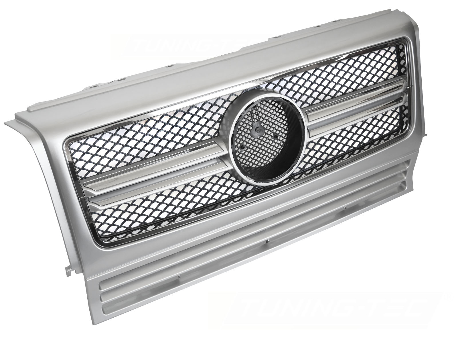 Predná maska Mercedes G-Class W463 90-12 SL Style Silver-Chrome