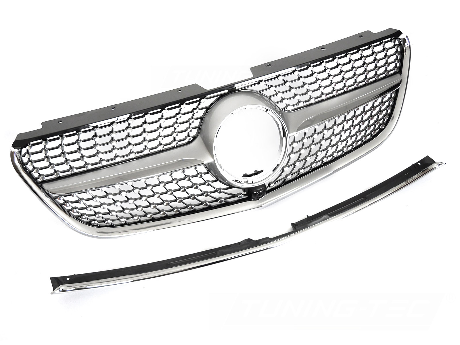 Predná maska Mercedes Vito W447 14-19 Diamond Silver-Chrome