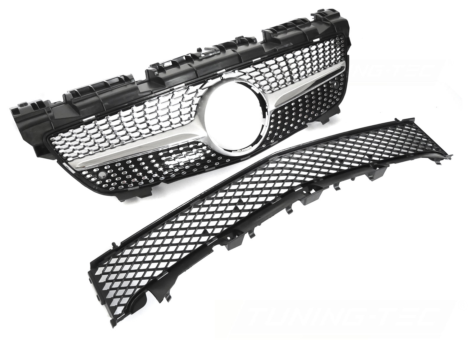 Predná maska Mercedes SLK R172 11-15 Diamond Silver Chrome