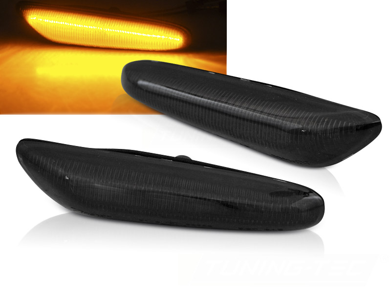 Bočné smerovky BMW E46 / E60 / E87 / E90 Smoke LED SEQ