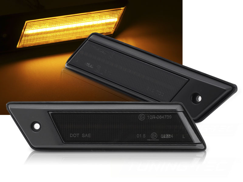 Bočné smerovky BMW E30 / E28 / E24 / E23 Smoke LED sekvenčné