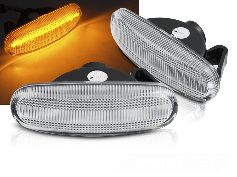 Bočné smerovky Fiat Punto / Panda / Stilo / Idea / Linea / Multipla White LED dynamické