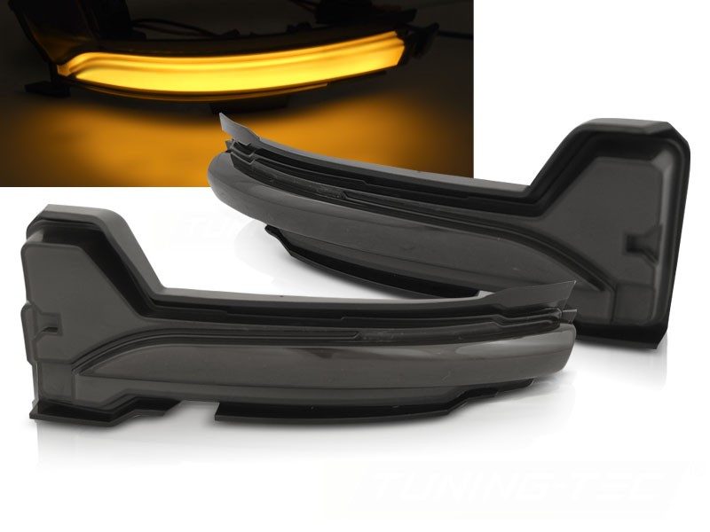 Bočné smerovky do zrkadiel Ford Focus MK4 18-25 Smoke LED Sequential