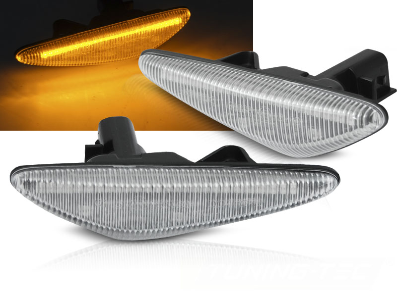 Bočné smerovky Mazda 5 / 6 / MX-5 / RX White LED SEQ