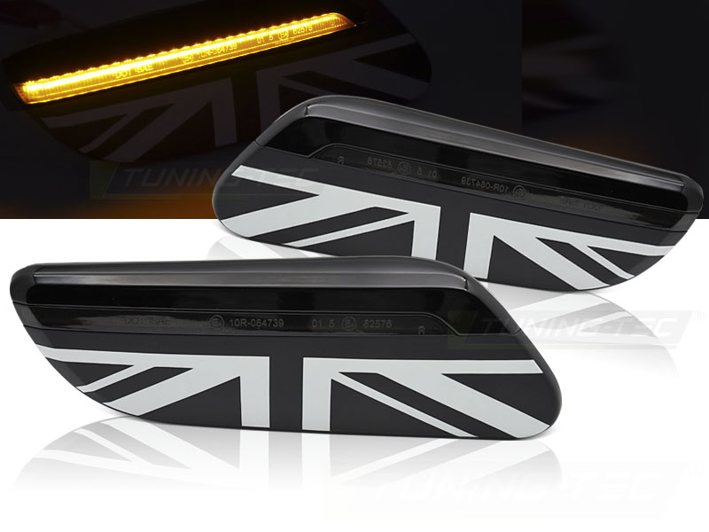 Bočné smerovky Mini Cooper F55 F56 F57 21-24 Smoke LED SEQ
