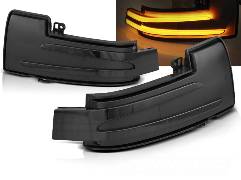Bočné smerovky do zrkadla Mercedes W166 / W463 / W251 Smoke LED Sekvenčné