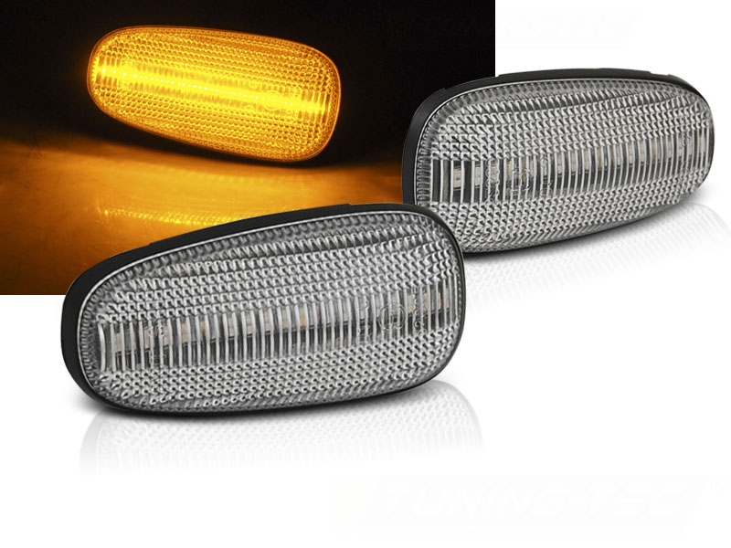 Bočné smerovky Opel Astra G / Zafira A / Frontera B White LED Sequential