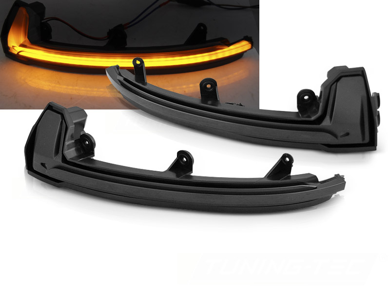 Bočné smerovky do zrkadla Porsche Cayenne II 15-17 Smoke LED SEQ