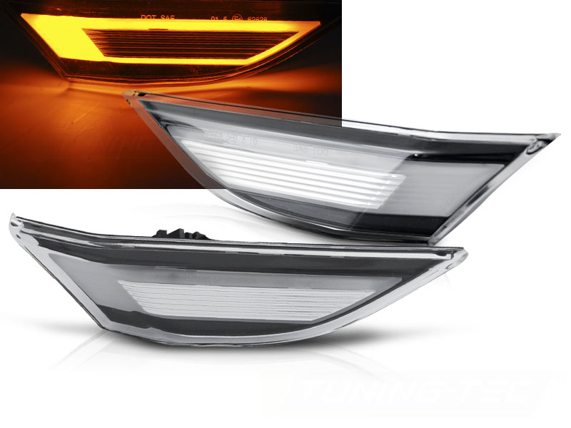 Bočné smerovky Porsche 911 991 Carrera 11-15 White LED SEQ