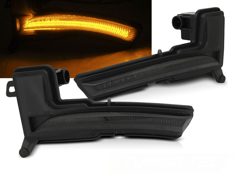 Bočné smerovky do zrkadla Renault Clio IV 16-19 Smoke LED Sekvenčné