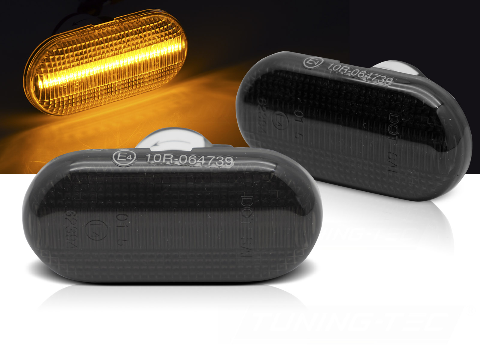 Bočné smerovky Renault Clio II / Twingo II / Scenic / Kangoo Smoke LED SEQ