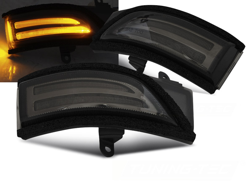 Bočné smerovky do zrkadla Subaru Forester / Impreza / Legacy / Outback Smoke LED SEQ