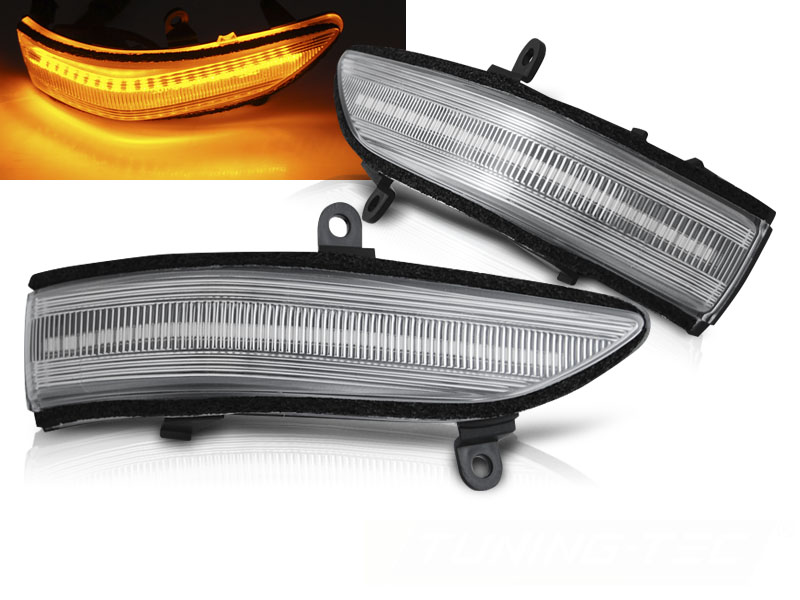 Bočné smerovky do zrkadla Subaru Forester / Outback / Legacy / Tribeca White LED SEQ