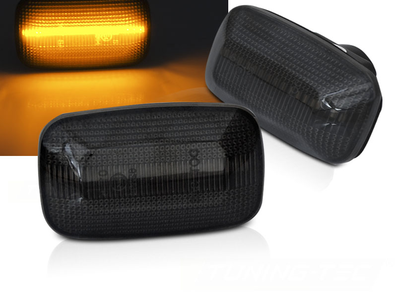 Bočné smerovky Toyota Land Cruiser 70 80 90 100 Smoke LED SEQ