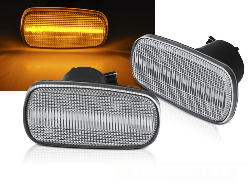 Bočné smerovky Toyota Land Cruiser 120 03-09 White LED Sequential