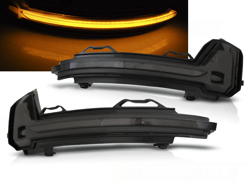 Bočné smerovky do zrkadla VW Tiguan II 15-20 Smoke LED SEQ