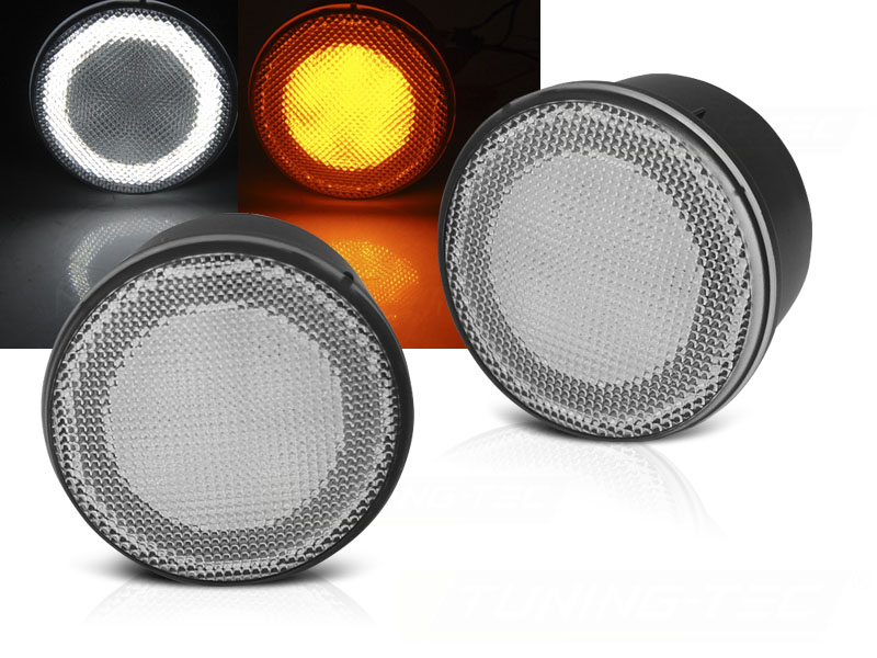 Predné smerovky Chrysler Jeep Wrangler JK 07-18 LED White