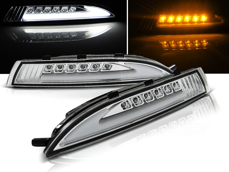Predné smerovky VW Scirocco 08-14 Chrome LED