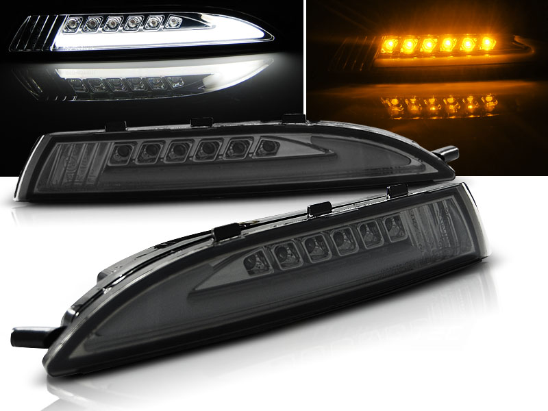 Predné smerovky VW Scirocco 08-14 Smoke LED