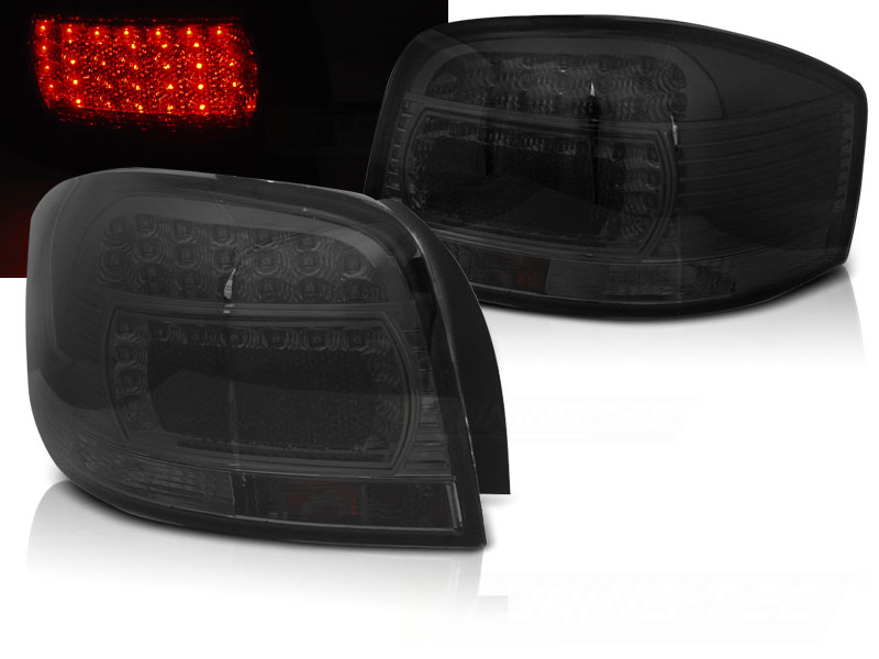 Zadné LED svetlá Audi A3 8P 03-08 Smoke