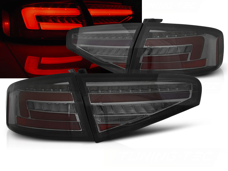Zadné LED BAR svetlá Audi A4 B8 12-15 Smoke