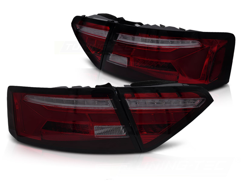 Zadné LED BAR svetlá Audi A5 8T 11-16 Red Smoke
