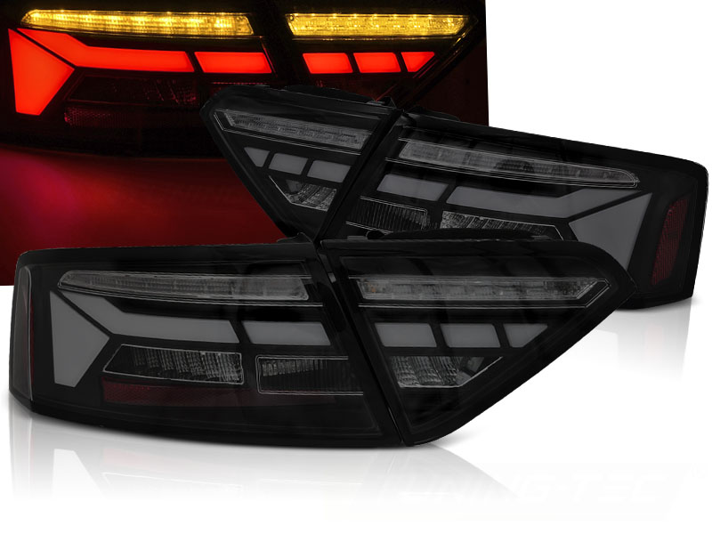 Zadné LED BAR svetlá Audi A5 8T 11-16 Black Smoke - K5