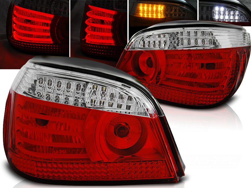 Zadné LED svetlá BMW E60 03-07 Red White - 94