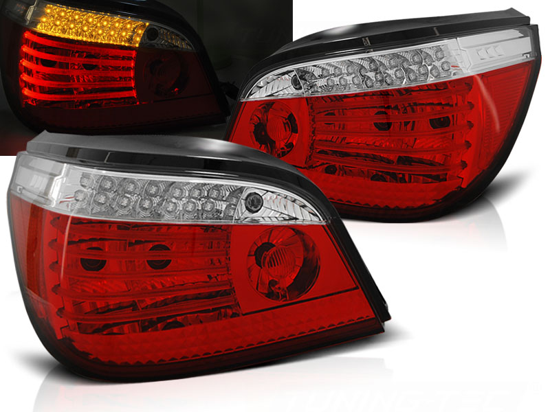 Zadné LED svetlá BMW E60 03-07 Red White - G2