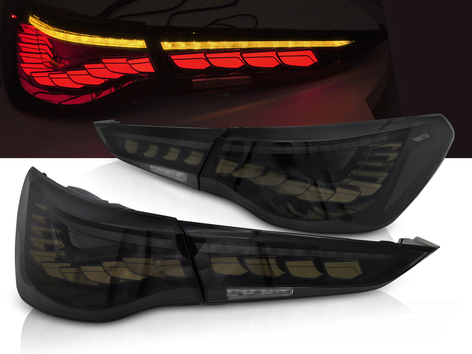 Zadné LED svetlá BMW 4er G22 / G23 20-24 Smoke