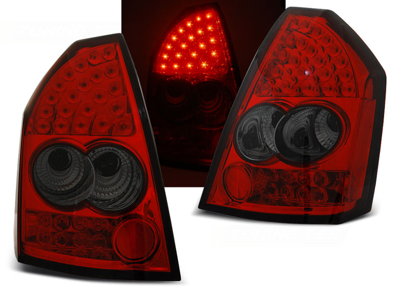 Zadné LED svetlá Chrysler 300C 05-08 Red Smoke