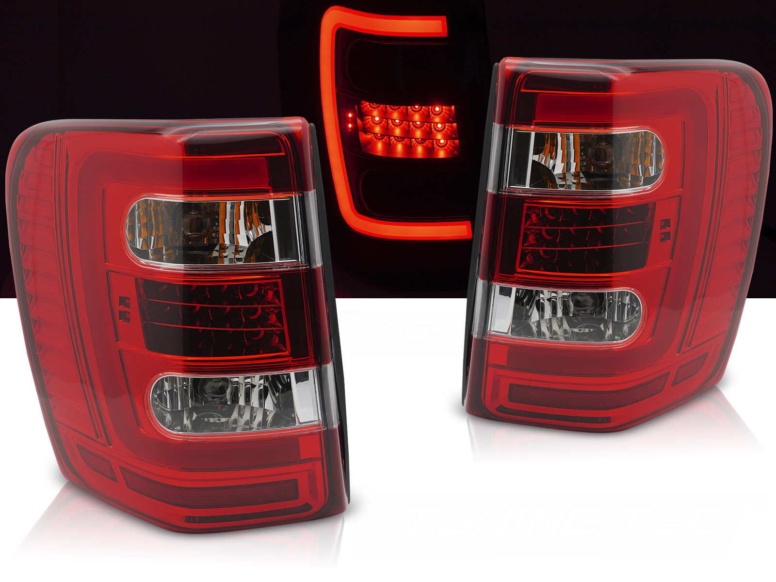 Zadné LED BAR svetlá Jeep Grand Cherokee WJ 99-05 Red White