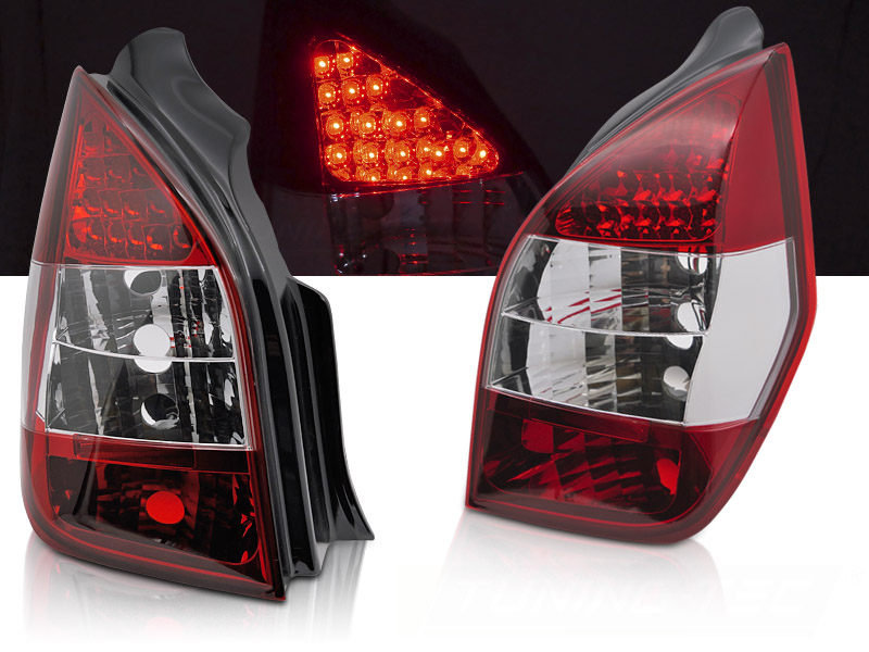 Zadné LED svetlá Citroën C2 03-10 Red White