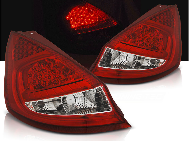 Zadné LED svetlá Ford Fiesta MK7 08-12 Red White