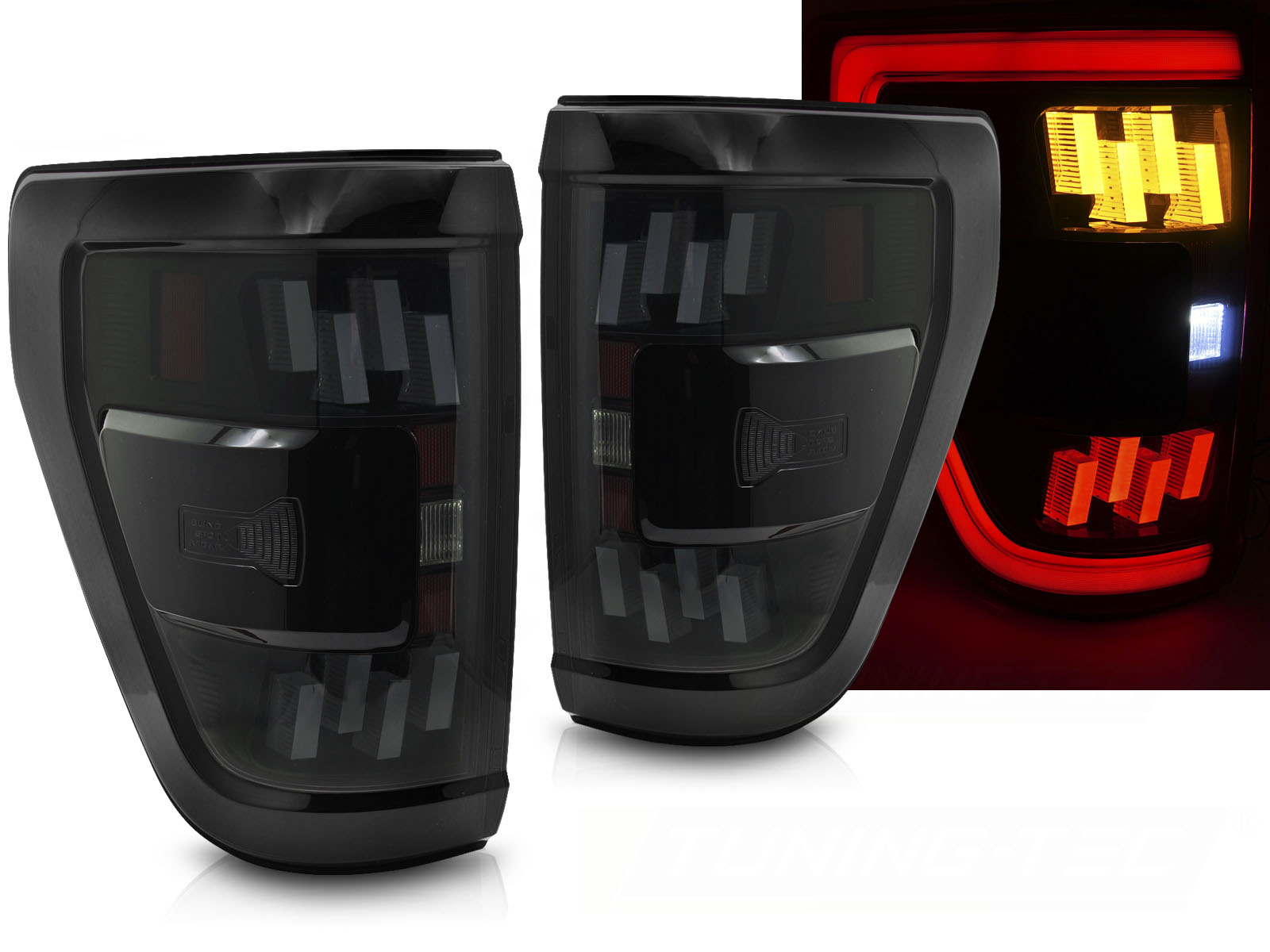 Zadné Full LED svetlá Ford F-150 20-23 Smoke